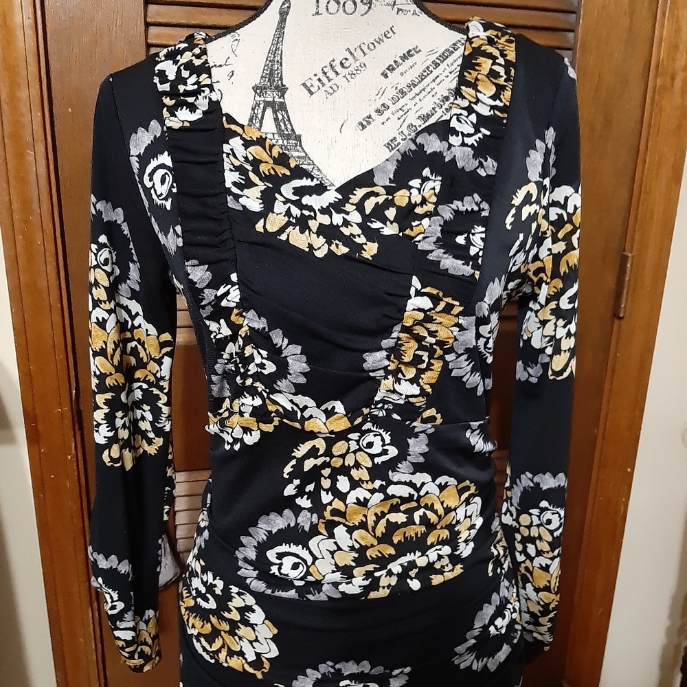 Style & Co Rusched Long Sleeve Top